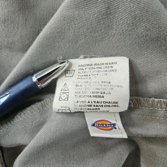 Dickies Work Shirt Men Size Medium Short Sleeve Gray - Picture 6 of 9